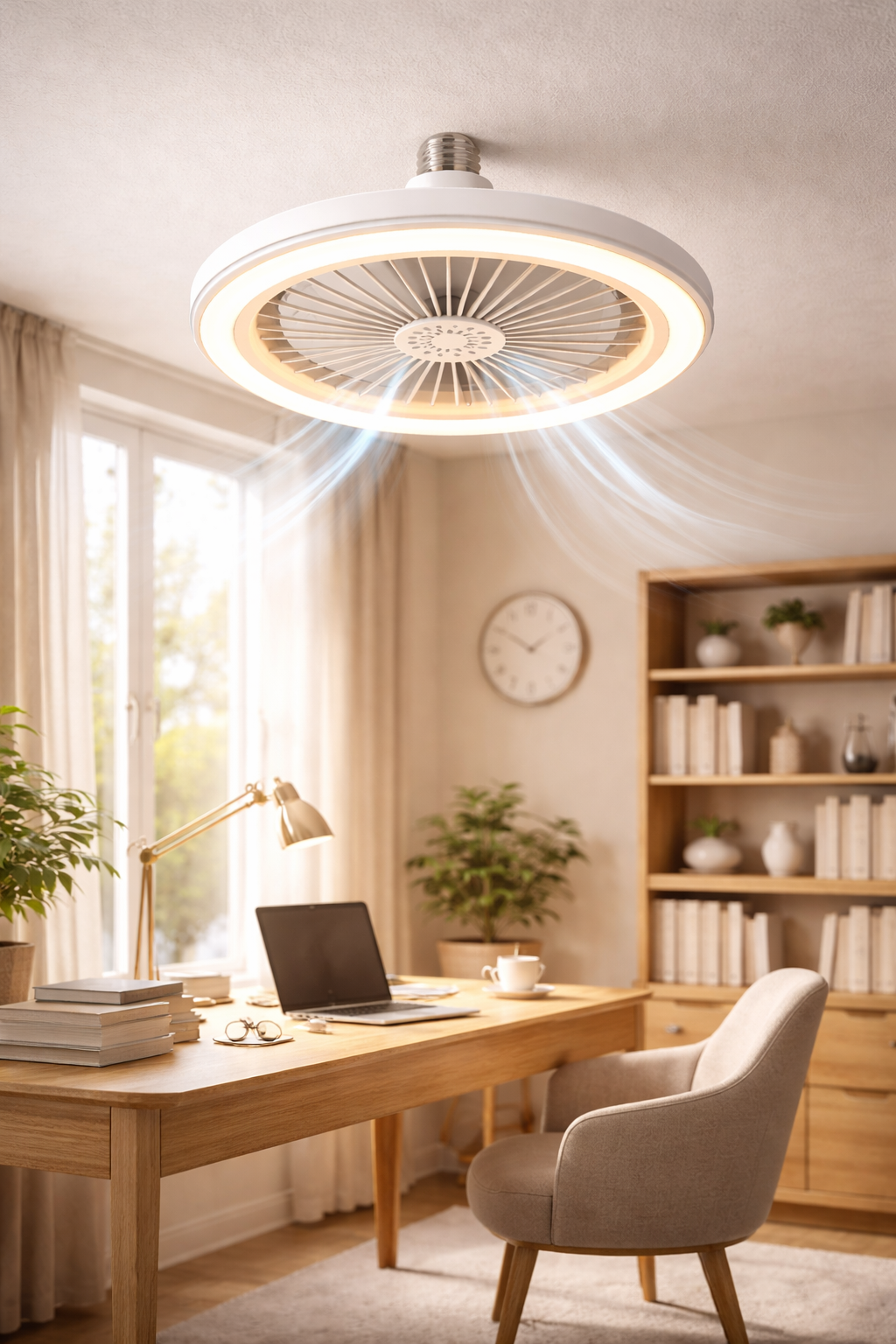 Trenvo™ Smart E27 Fan Light – 2-in-1 Cooling & LED