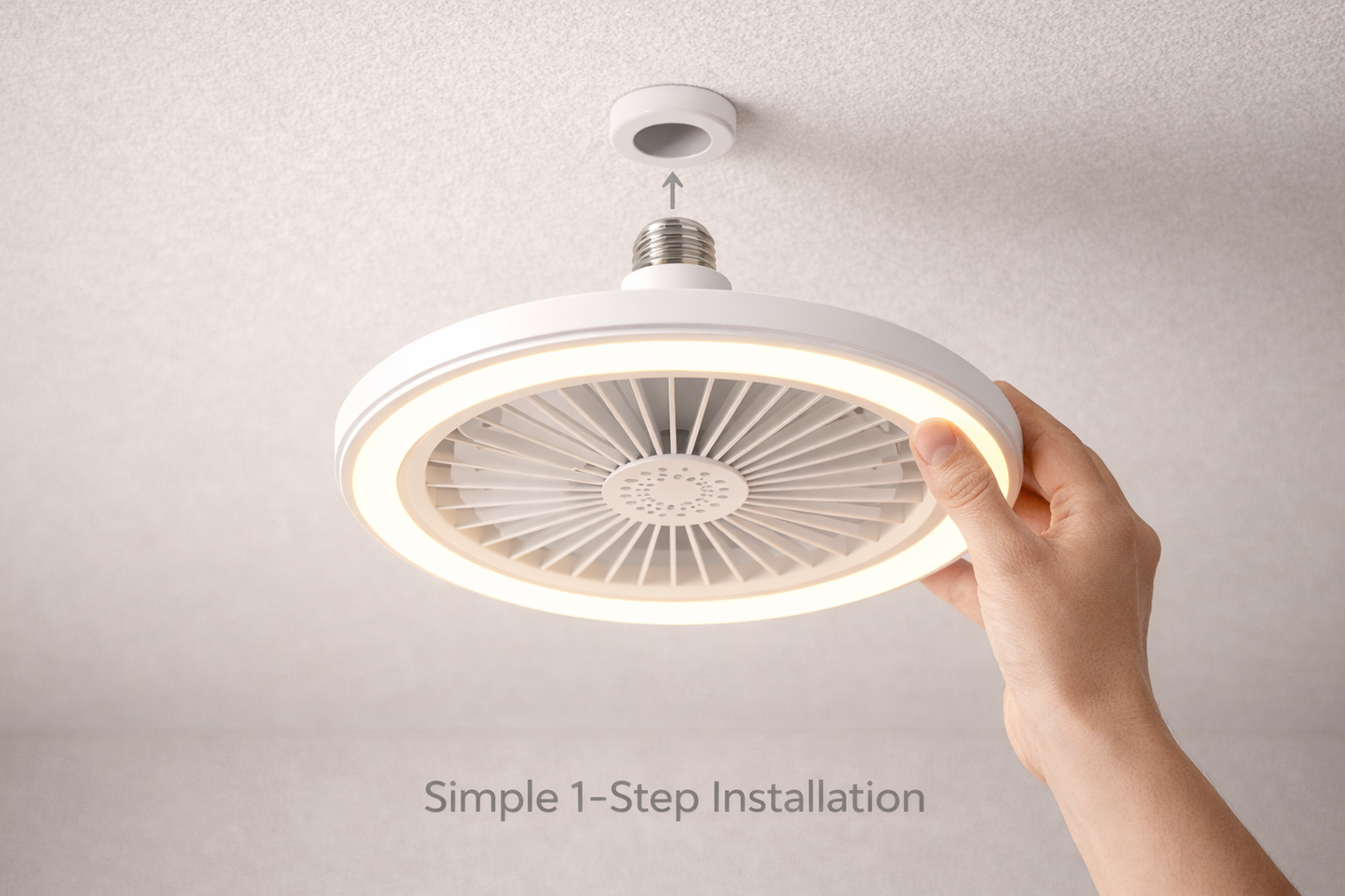 Trenvo™ Smart E27 Fan Light – 2-in-1 Cooling & LED