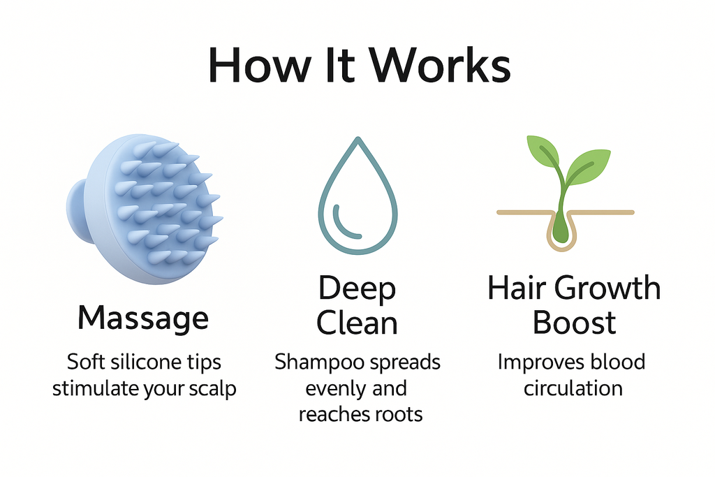 Ternvo™ Scalp Massager – Deep Clean, Relax & Boost Hair Growth