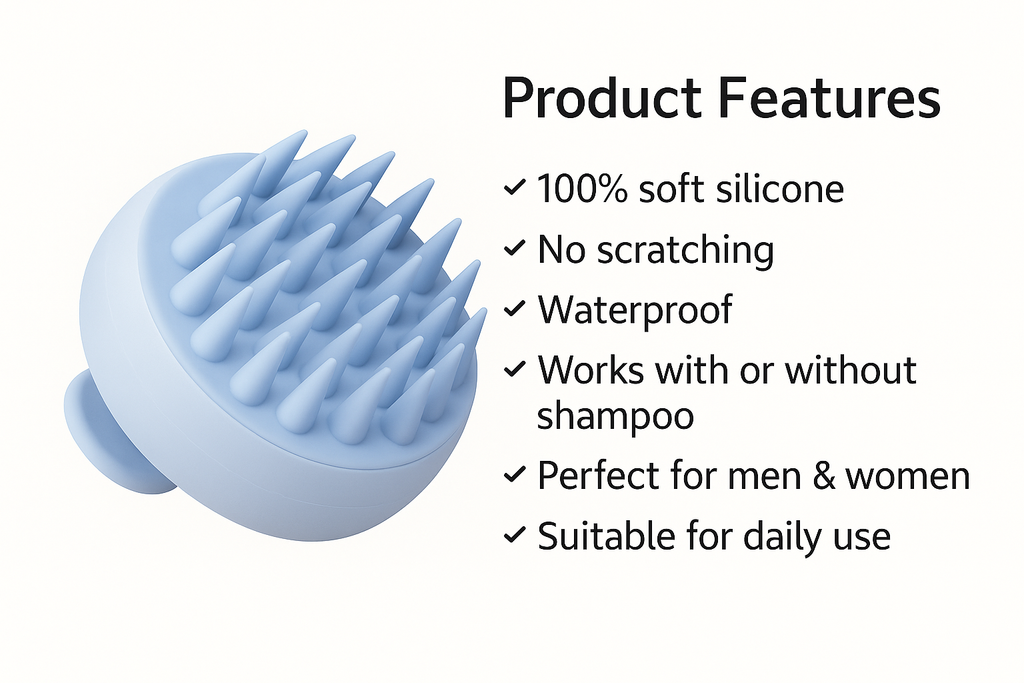 Ternvo™ Scalp Massager – Deep Clean, Relax & Boost Hair Growth
